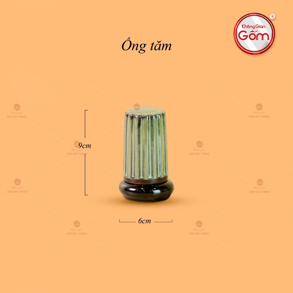 Bộ Ấm Chén Tròn Múi Xanh Ngọc
