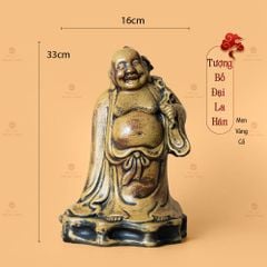 Bộ Tượng Thập Bát La Hán Men Vàng Cổ