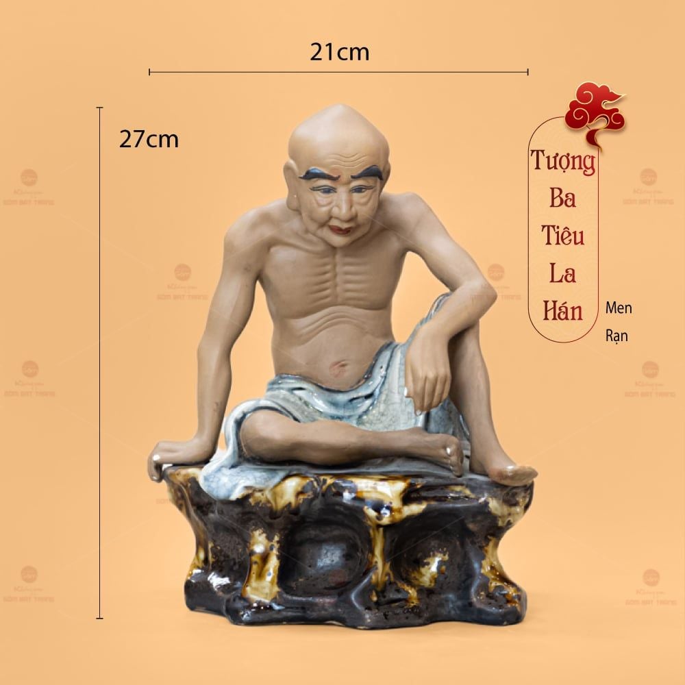 Bộ Tượng Thập Bát Lan Hán Men Rạn
