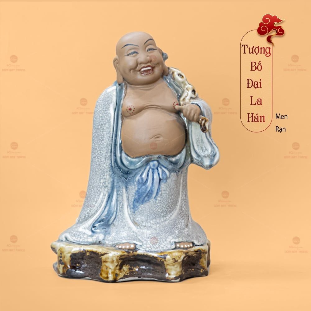 Bộ Tượng Thập Bát Lan Hán Men Rạn