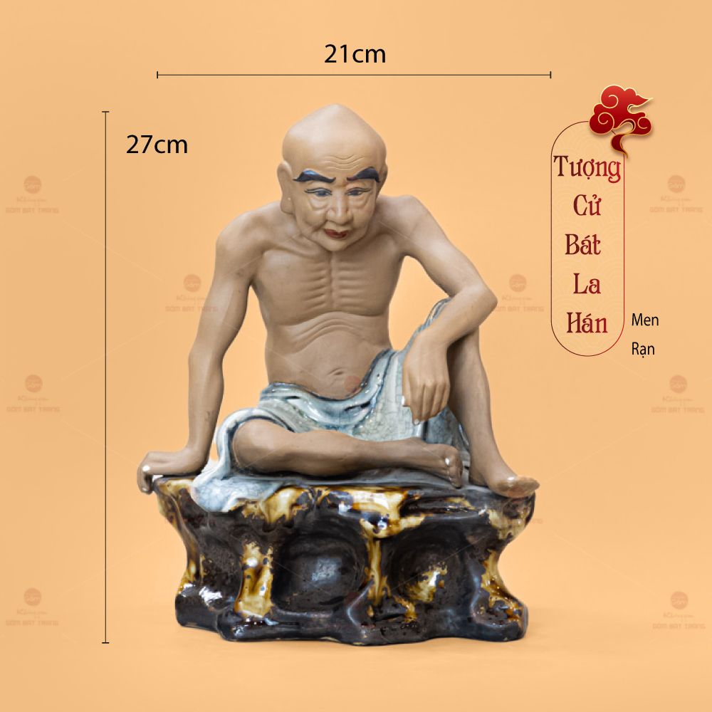 Bộ Tượng Thập Bát Lan Hán Men Rạn