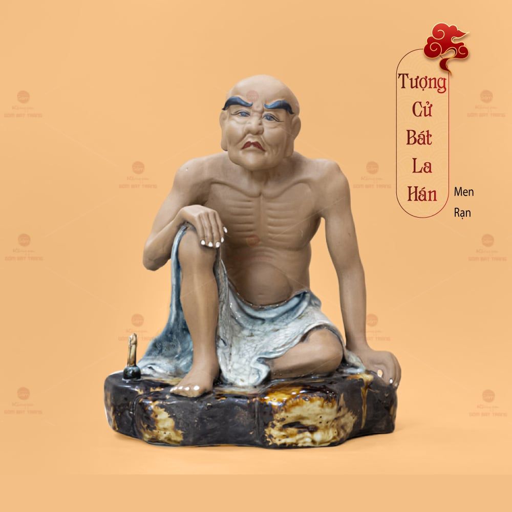 Bộ Tượng Thập Bát Lan Hán Men Rạn