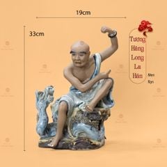 Bộ Tượng Thập Bát Lan Hán Men Rạn
