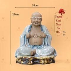Bộ Tượng Thập Bát Lan Hán Men Rạn