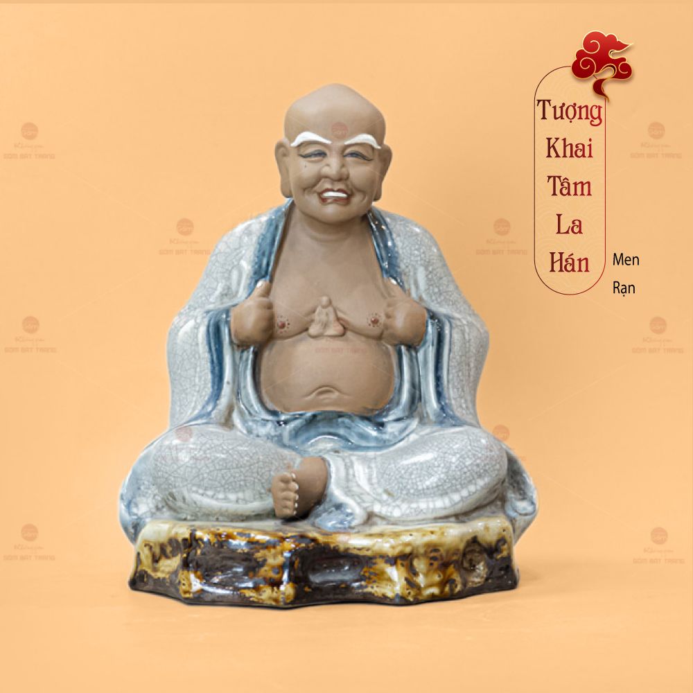 Bộ Tượng Thập Bát Lan Hán Men Rạn