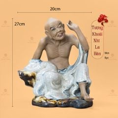 Bộ Tượng Thập Bát Lan Hán Men Rạn