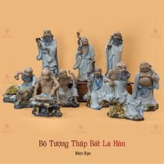 Bộ Tượng Thập Bát Lan Hán Men Rạn