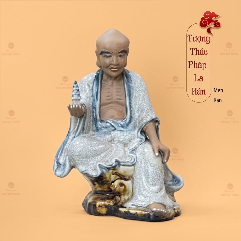 Bộ Tượng Thập Bát Lan Hán Men Rạn