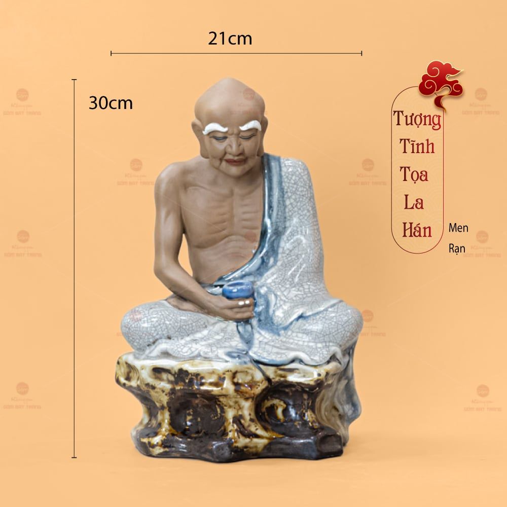 Bộ Tượng Thập Bát Lan Hán Men Rạn
