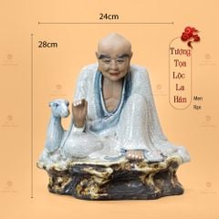 Bộ Tượng Thập Bát Lan Hán Men Rạn