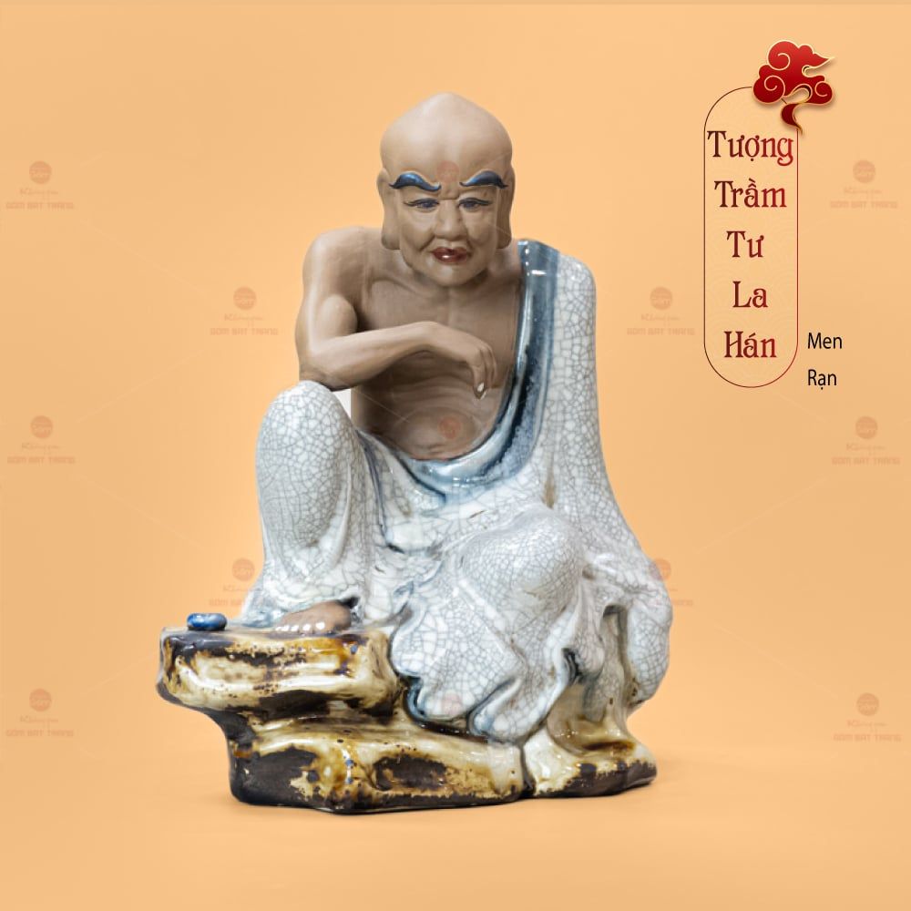 Bộ Tượng Thập Bát Lan Hán Men Rạn
