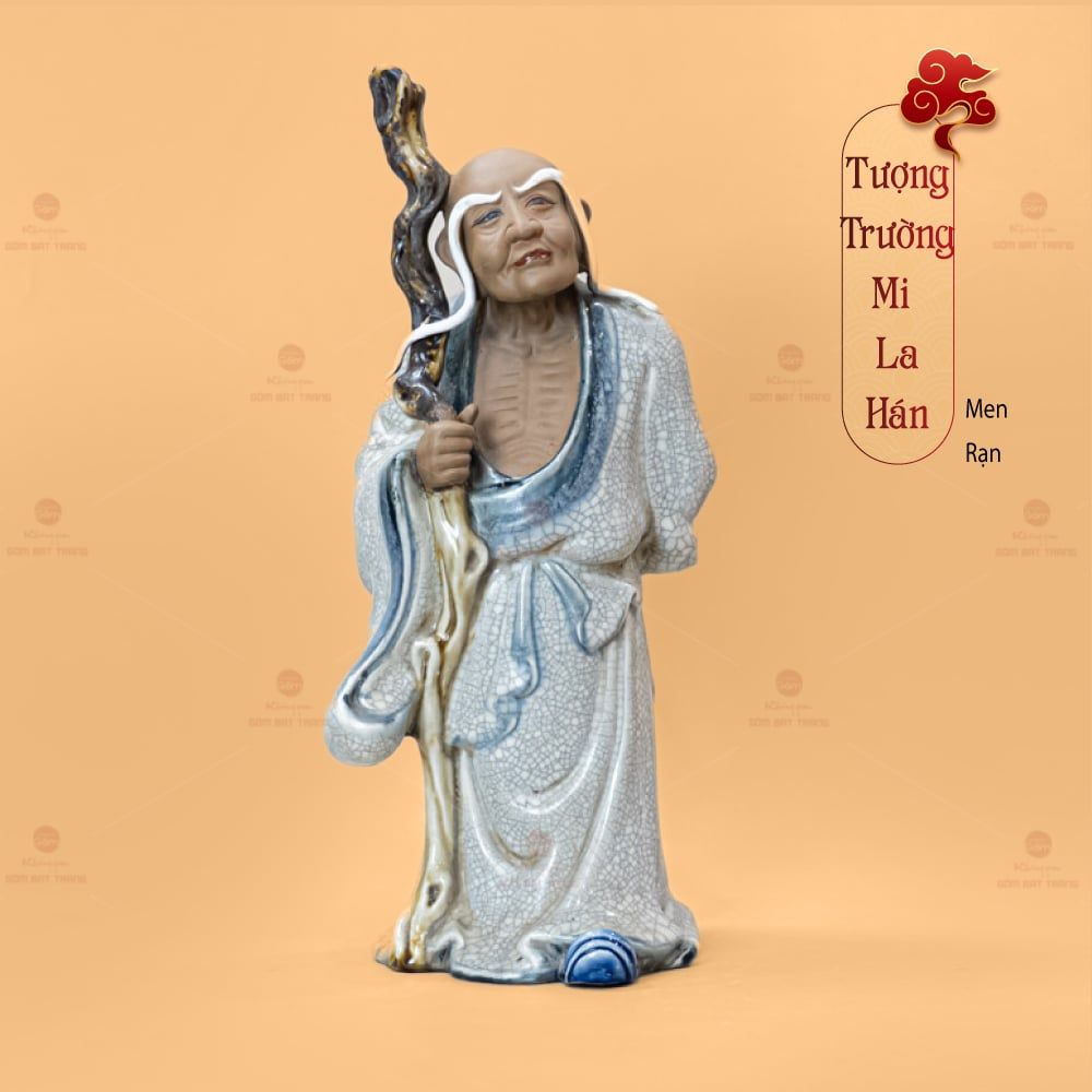 Bộ Tượng Thập Bát Lan Hán Men Rạn