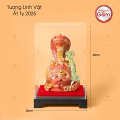 Tượng Linh Vật Ất Tỵ 2025 Vẽ Vàng