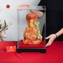 Tượng Linh Vật Ất Tỵ 2025 Vẽ Vàng