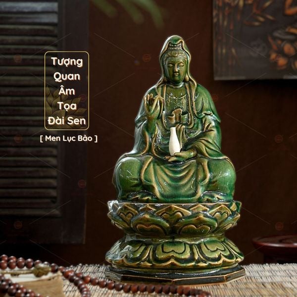 Tượng Quan Âm Tọa Đài Sen