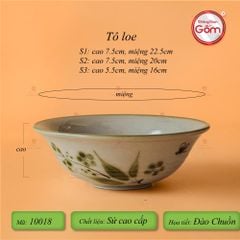 Bộ Bát Đĩa Bát Tràng Men Kem Đào Chuồn