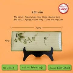 Bộ Bát Đĩa Bát Tràng Men Kem Đào Chuồn