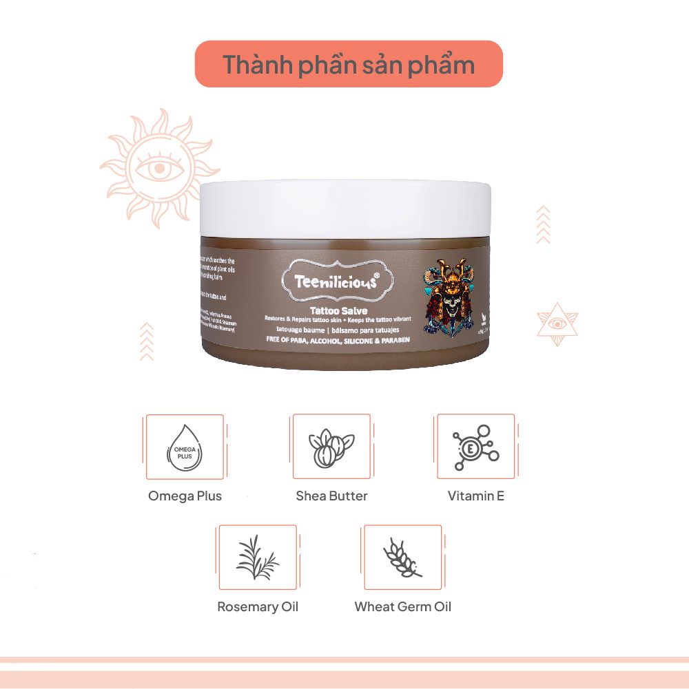 Kem Dưỡng Hình Xăm Teenilicious Tattoo Salvé 50g