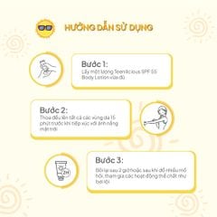 Sữa Dưỡng Thể Chống Nắng Teenilicious SPF 55 Body Lotion, PA+++, Dành Cho Da Dầu Và Nhạy Cảm 150ml