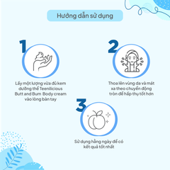 Kem Dưỡng Da, Làm Sáng Da Vùng Mông Và Toàn Thân Teenilicious Bum & Body Cream 100g