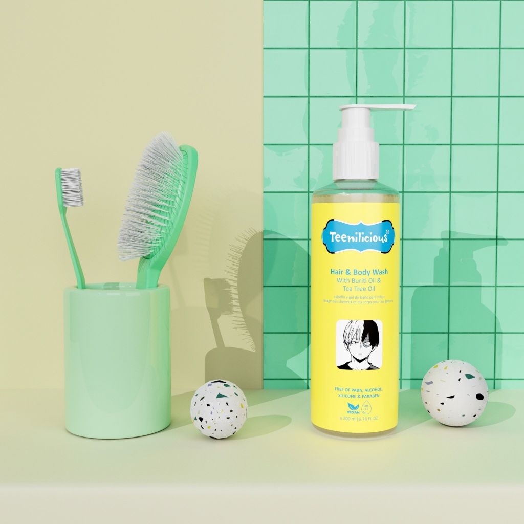 Sữa Tắm Gội Toàn Thân Chiết Xuất Buriti Và Tràm Trà Teenilicious Hair & Body Wash With Buriti Oil & Tea Tree Oil 200ml