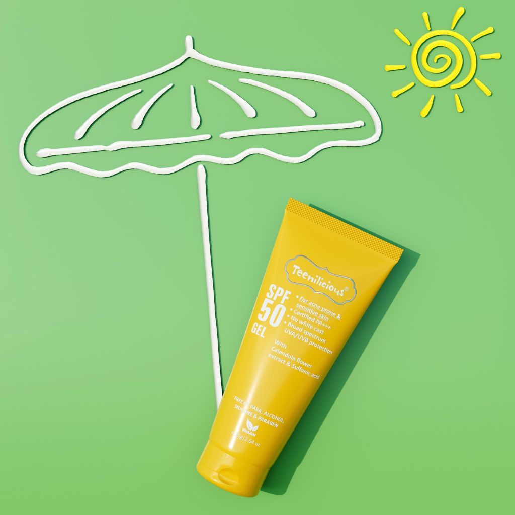 Kem Chống Nắng Mỏng Nhẹ Dành Cho Da Dầu Mụn Và Nhạy Cảm Teenilicious SPF 50 PA+++ Gel 75g