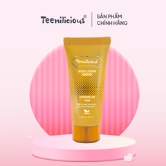 [Minisize] Sữa Dưỡng Thể Tạo Lớp Nhũ Lấp Lánh Teenilicious Body Lotion Gold 15ml Dưỡng Ẩm, Giúp Da Trắng, Sáng Và Mềm Mịn