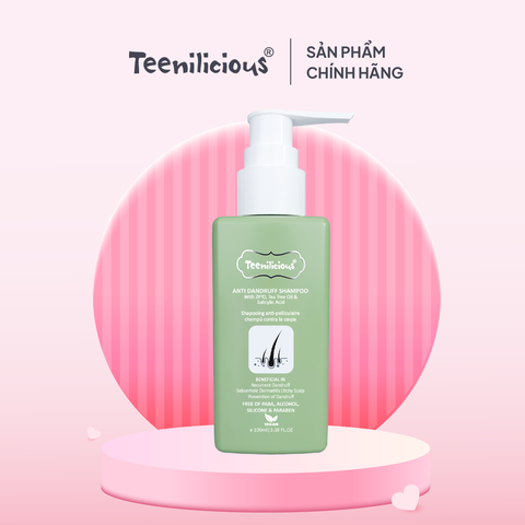 Dầu Gội Giảm Gàu, Giảm Ngứa Da Đầu Và Giảm Rụng Tóc Teenilicious Anti Dandruff Shampoo 100ml