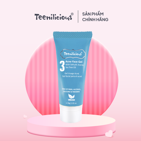 Teenilicious Acne Face Gel Hỗ Trợ Giảm Mụn Dành Cho Da Dầu Mụn & Da Nhạy Cảm