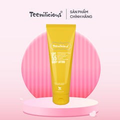 Sữa Dưỡng Thể Chống Nắng Teenilicious SPF 55 Body Lotion, PA+++, Dành Cho Da Dầu Và Nhạy Cảm 150ml