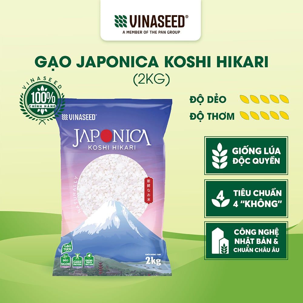  Gạo Nhật Japonica Koshi Vinaseed 