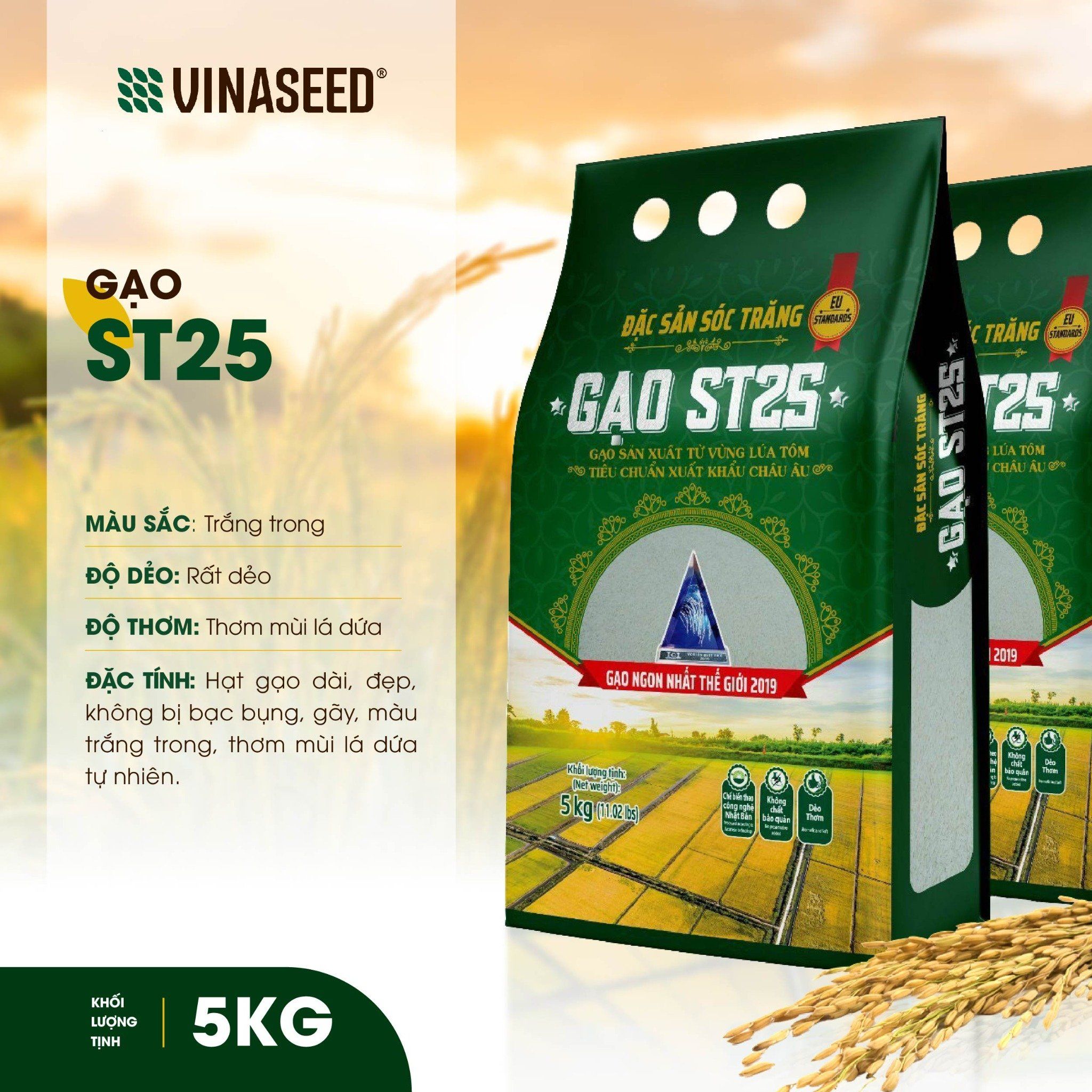  Gạo ST25 Vinaseed 