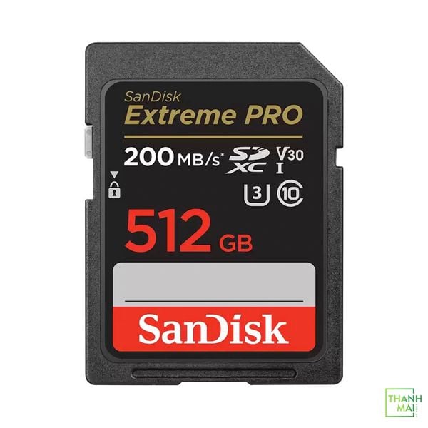Thẻ nhớ SDXC SanDisk Extreme Pro U3 V30 512GB 200MB/s SDSDXXD-512G-GN4IN