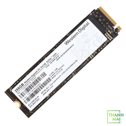Ổ Cứng SSD Western Black SN720 256GB NVMe M.2 2280-S3-M