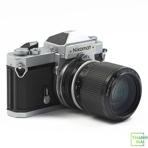 Máy ảnh Film Nikomat kèm Ống Kính Nikon 43-86mm F3.5 AI