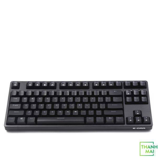 Bàn Phím Cơ E-DRA EK387L Đen có dây Led Rainbow, Blue switch