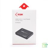 Đầu đọc thẻ nhớ đa năng SSK SCRM025 Card Reader III - Hỗ trợ CF/ M2/ MicroSD/ XD/ SD/ MMC/ MS