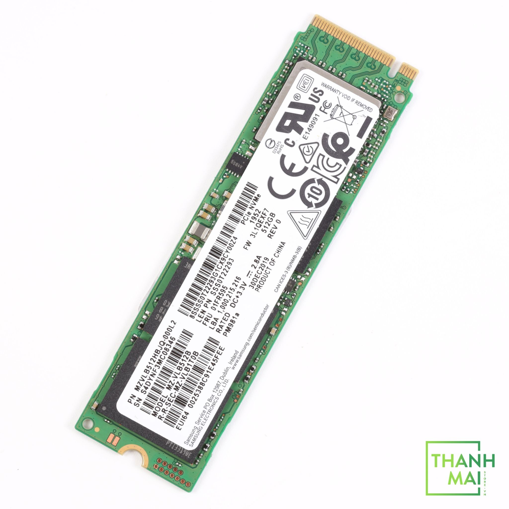 Ổ cứng SSD Samsung NVMe PM981a M.2 PCIe Gen3 x4 512GB MZ-VLB512B ...