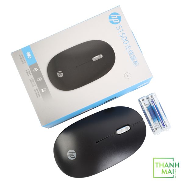 Chuột Máy tính Không Dây HP S1500 Optical Wireless (Black)