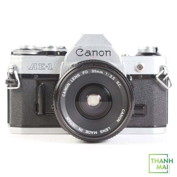 Máy ảnh Film Canon AE-1 kèm Canon FD 35mm F/3.5 S.C