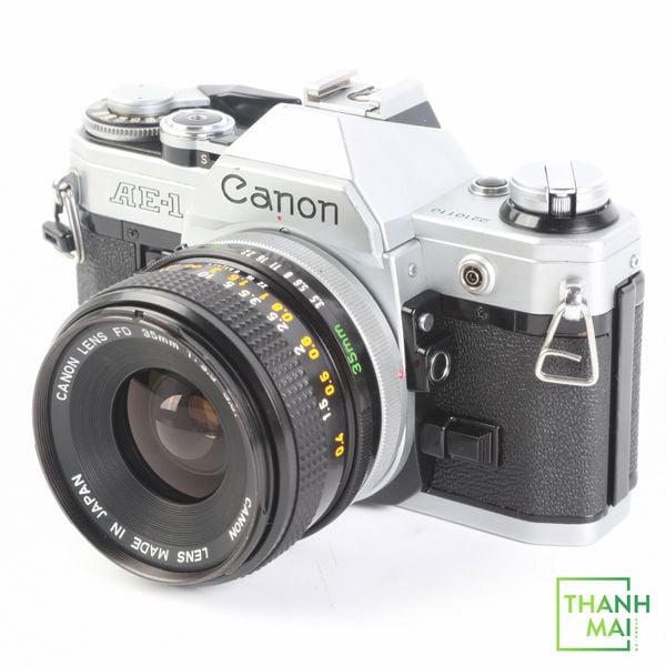 Máy ảnh Film Canon AE-1 kèm Canon FD 35mm F/3.5 S.C