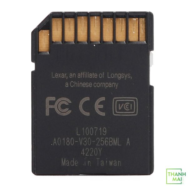 Thẻ nhớ SDXC Lexar 256GB Professional 633x V30 95MB/s | 45 MB/s