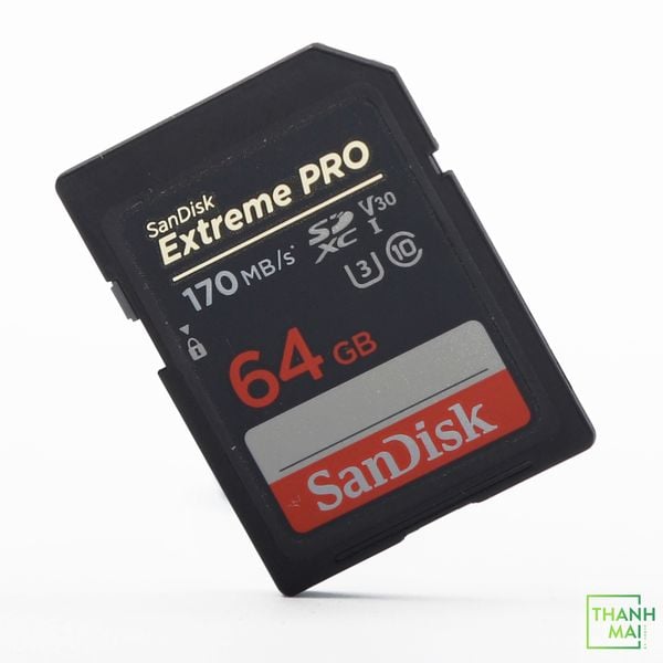 Thẻ nhớ SDXC SanDisk Extreme Pro U3 V30 1133x 64GB SDSDXXY-064G-GN4IN 170MB/s