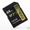 Thẻ nhớ SD 64GB Lexar Professional 2000x UHS-II V90 300MB/s-260MB/s