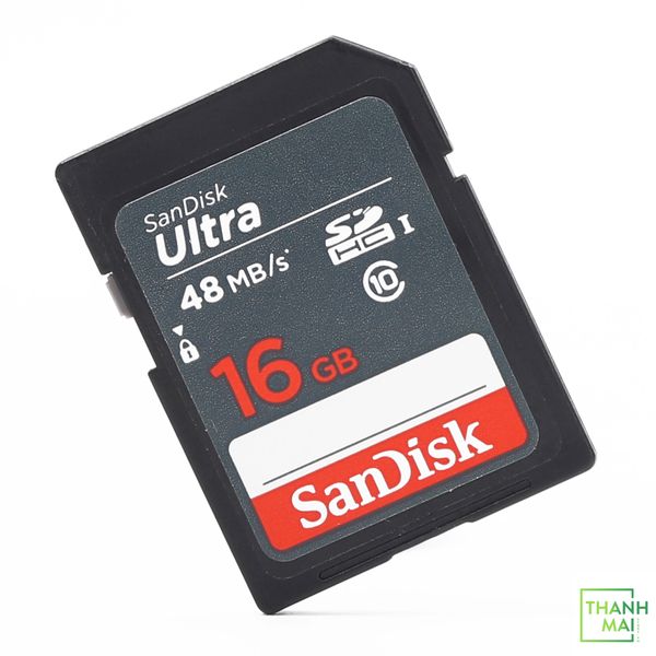 Thẻ nhớ Sandisk SDHC Ultra UHS-1 16GB 48Mb/s | SDSDUNB-016G-GN3IN