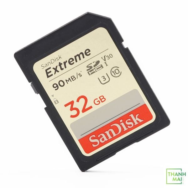 Thẻ nhớ SDHC SanDisk Extreme U3 V30 600X 32GB 90MB/s SDSDXVE-032G-GNCIN