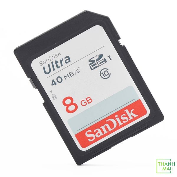 Thẻ nhớ SD Sandisk Ultra 8GB Class10 - 40Mb/s - SDSDUN-008G-G46