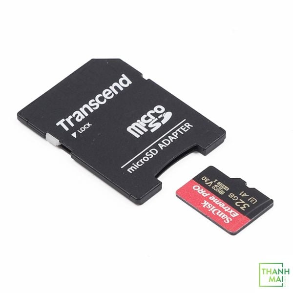 Adapter MicroSD to SD Transcend | Áo Thẻ Transcend Chuyển Đổi Thẻ Nhớ Micro SD Sang Thẻ Nhớ SD