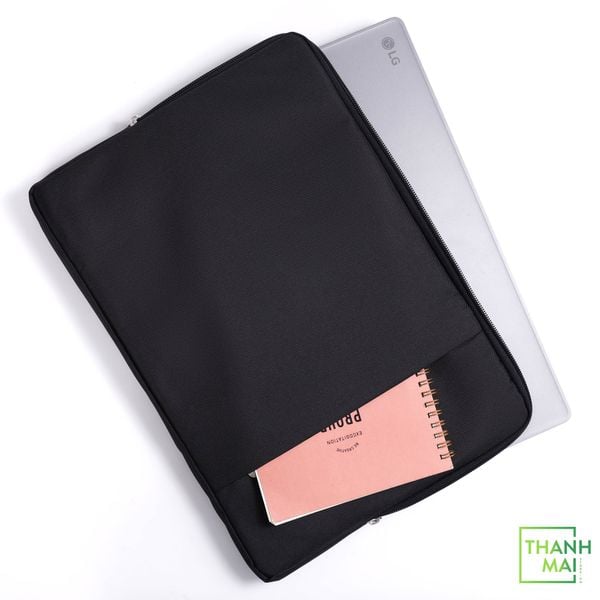 Túi Chống Sốc Bảo Vệ Laptop 2 ngăn size 14 inch ( Black )