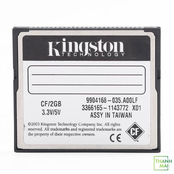 Thẻ nhớ CF 2GB Kingston CompactFlash memory card